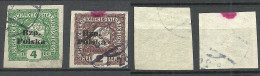 POLEN Poland 1919 OPT Poczta Polska TARNOW Local Issue, 2 Stamps, O Österreichische Zeitungsmarken Mit Überdruck - Unused Stamps