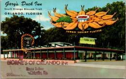 Florida Orlando Gary's Duck Inn Seafood Restaurant Jumbo Shrimp Platter 1962 - Orlando