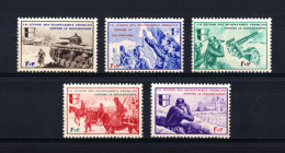 344-FRANCE-GERMANY-1942.WWII.MILITARY Nazi Occupation French Volunteers Legion.LVF.Borodino.Set UNUSED MNH**.SERIE NUEVA - 1939-45