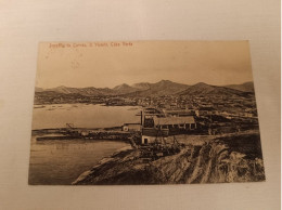 ANTIQUE POSTCARD CAPE VERDE CABO VERDE S. VICENTE - DEPOSITO DE CARVÃO CIRCULATED 1914 - Cap Verde