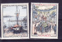 MONACO, YT 1696/7 Obl, 1989,  (8B571) - Used Stamps