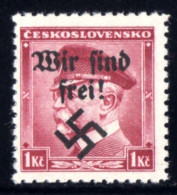 2520-GERMAN EMPIRE-Third Reich.Local Nazi Sudetenland RUMBURG.1938.WWII.Michel 9 SWASTIKA Stamp Unused MNH* - 1939-45