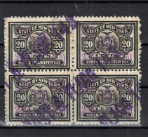 CHCT26 - State Of New York, Stock Transfer Tax Stamp, Block Of 4, America - Non Classificati