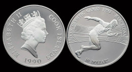 Cook Islands 10 Dollar 1990- Olympic Summergames In Barcelona 1992 - Isole Cook