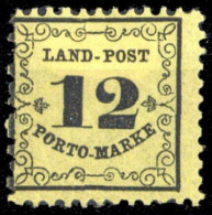 1862, Altdeutschland Baden Landpost, LP 3, * - Postfris