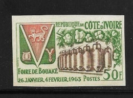 COTE D'IVOIRE 1962  Foire Bouaké  NON DENTELE  YVERT N°208 NEUF MNH** - Côte D'Ivoire (1960-...)