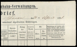1861, Altdeutschland Thurn Und Taxis - Lettres & Documents