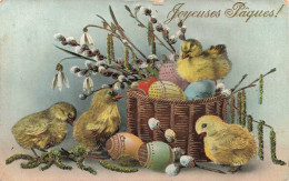 ILLUSTRATION - Des Poussins Sur Des œufs De Pâques - Colorisé - Carte Postale Ancienne - Non Classificati