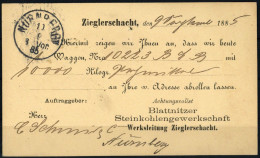 1885, Österreich, P 43, Brief - Mechanische Stempel