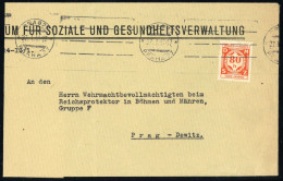 1941, Böhmen Und Mähren, D 5, Brief - Other & Unclassified