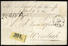 1867, Altdeutschland Baden, Brief - Storia Postale