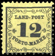 1862, Altdeutschland Baden Landpost, LP 3, * - Postfris