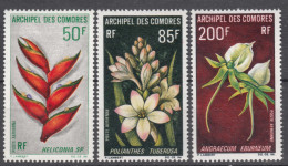 French Comores, Comoro Islands 1969 Flowers Mi#99-101 Mint Never Hinged - Neufs