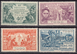 Togo 1931 Yvert#161-164 Mint Hinged - Neufs