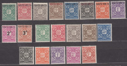 Haute Volta, Upper Volta 1920/1927 Timbres-taxe Yvert#1-20 Mint Hinged - Nuevos