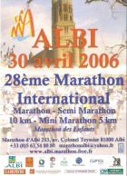 CPM - ATHLETISME - COURSE A PIED - ALBI - 28EME MARATHON INTERNATIONAL 2006 - Athlétisme