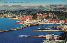 FRANCE - Nice - Vue Générale, Le Port - RM - Colorisé - Carte Postale Ancienne - Transport Maritime - Port