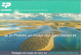 CPM -  EN PICARDIE - ON VOYAGE DEJA DANS L'ESPACE - BAIE DE SOMME - Picardie