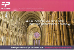 CPM -  EN PICARDIE - ON AIME BATIR POUR LES GENERATIONS FUTURES - CATHEDRALE D'AMIENS - Picardie