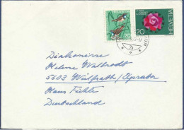 SWITZERLAND POSTAL USED AIRMAIL COVER TO GERMANY - Other & Unclassified