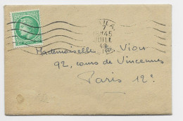 FRANCE MAZELIN 2FR SEUL MIGNONNETTE MEC LES LILAS 7 JUIL 1948 AU TARIF - 1945-47 Ceres Of Mazelin