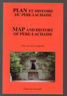 Paris (cimetières)  Plan Et Histoire Du Père-Lachaise (voir La Description)  (M5850A) - Ile-de-France