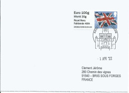 Vignette De Distributeur - ATM - IAR - Drapeau - 40 Ans De L'intervention Aux Falklands - Post & Go Stamps