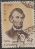 USED STAMP FROM 1965 INDIA ON The 100th Anniversary Of The Death Of Lincoln - Gebruikt