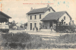 CPA 55 REVIGNY / LA GARE / COMPAGNIE MEUSIENNE - Other & Unclassified