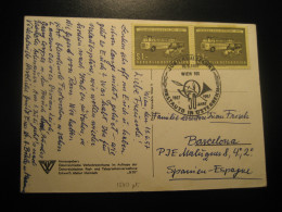 WIEN 16.6.1957 Postbus Post Bus 50 Year Anniversary Trip Cancel Postcard AUSTRIA Coach Autobus Autocar - Bus