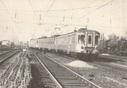 TRANSPORTS - Chemins De Fers - SNCB Bruxelles Nord Vers 1958 - Automotrice électrique Double Type - Carte Postale - Trenes