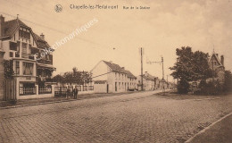 CPA Chapelle-lez-Herlaimont - Rue De La Station - Edition: A. Hut-Delhoux - Non Circulée - Divisée - TTB - Animée - Chapelle-lez-Herlaimont