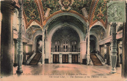 FRANCE - Aix-les-Bains - Le Grand Cercle - L'entrée Du Théâtre - Colorisé - Carte Postale Ancienne - Chambery