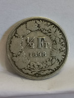 1/2 FRANC SUISSE ARGENT 1898 B BERNE / SWITZERLAND SILVER - Autres & Non Classés