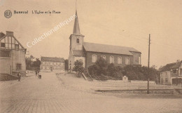 CPA Bousval - L'Eglise Et La Place - Edit. Miesse-Denis - Non Circulée - Divisée - TTB - Genappe