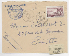 FRANCE 85FR EVIAN SEUL LETTRE REC EL BIAR 29.9.1959 ALGER - Lettres & Documents