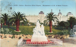 FRANCE - Nice - Monument à SM - La Reine Victoria  - Colorisé - Carte Postale Ancienne - Monumenten, Gebouwen