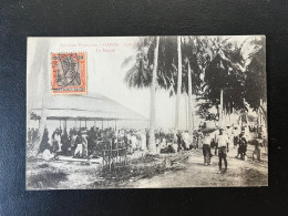 SP CPA GABON / LIBREVILLE LE MARCHE / SANS CORRESPONDANCE - Storia Postale