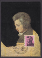 (2572) DDR Maximumkarte 1981 225. Geburtstag Von Wolfgang Amadeus Mozart (MK-1-2) - Maximumkaarten