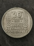 20 FRANCS TURIN ARGENT 1933 FRANCE / SILVER - 20 Francs