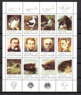 Argentina 1983 Sheet Antarctics/Flora & Fauna Stamps (Michel 1666/1677) MNH - Unused Stamps