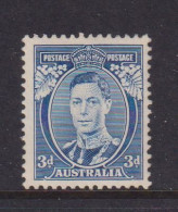 AUSTRALIA - 1937-38 George VI 3d Never Hinged Mint - Neufs