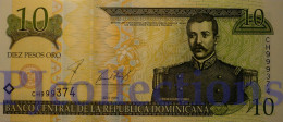 DOMINICAN REPUBLIC 10 PESOS ORO 2001 PICK 168a UNC - República Dominicana