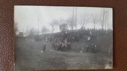 Carte Photo Caussade , Le Pré De Meaux Avant La Guerre Lorsqu'un Avion Atterit  , Rare - Caussade