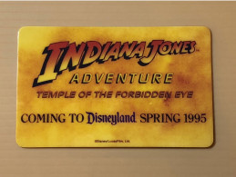 Mint USA UNITED STATES America Prepaid Telecard Phonecard, Indiana Jones To Disneyland SAMPLE CARD, Set Of 1 Mint Card - Collezioni