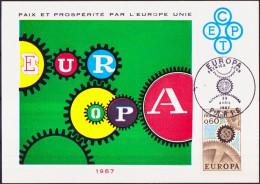 Europa CEPT 1967 France - Frankreich CM Y&T N°1521 - Michel N°MK1578 - 30c EUROPA - 1967