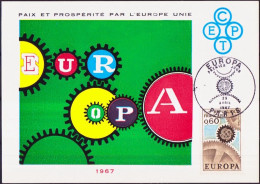 Europa CEPT 1967 France - Frankreich CM Y&T N°1522 - Michel N°MK1579 - 60c EUROPA - 1967
