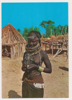 AFRICA PORTUGESA Folk Mula Girl With Ornaments Africaine Jeune  Seins Nus Nu Nude Topless Old Photo Postcard - Afrique