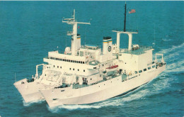 TRANSPORT - Bateaux - USNS HAYES (T-AGOR 16) - An Oceanographic Reseach Ship Operated By Military - Carte Postale - Steamers