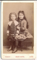 Photographie XIXe CDV Portrait De Fernand Aurèle PATORNI Et Juliette Emma PATORNI-CASADESUS Photographe Chambay Paris - Identifizierten Personen